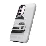 White MK4 Supra Phone Case, Retro 90s JDM Tough Cover for Car Enthusiasts