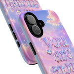 You Are Enough phone case | pastel cloud affirmation protective case