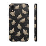Vintage Ghost Pattern phone case | Halloween spooky stars design