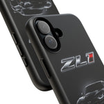 ZL1 Camaro phone case | tough phone case, black muscle car design