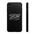 Black 4th Gen Camaro Z28 Sports Car Phone Case | Black Muscle Car Illustration