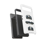 1966 Cobra Blue White Stripe Roadster Tough Phone Case Cover