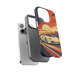 Retro Sunset Countach phone case | Sports car tough cover