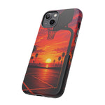 Basketball Court Sunset Phone Case | Tough Phone Case