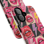 Pop Art Lips and Lightning Bolt Phone Case