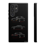Black GNX Phone Case, Three-View Muscle Car Vector Tough Cover