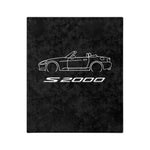 S2000 Roadster Line Art Microfiber Throw Blanket JDM Car Gift