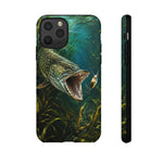 Northern Pike Phone Case, Weed Bed Fishing Strike Cover, Gift