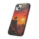Western Sunset Cowboy Phone Case | Rugged Protective Cover