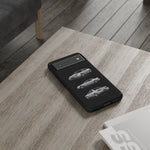 Silver Prelude Sports Coupe Tough Phone Case for JDM Fans
