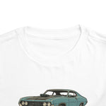 1970 Torino Fastback Toddler T-Shirt – Vintage Muscle Car Graphic Tee