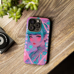 Neon Cyber Geisha phone case | Tough Case