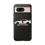 R34 Skyline Japanese Flag Race Car Phone Case | JDM GT-R Tough Cover