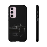 Black Classic C10 Truck Phone Case | Vintage Pickup Reflection, Minimal Auto Design