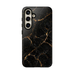 Black Gold Marble Pattern Phone Case | Tough Case