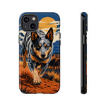 Blue Heeler Australian Cattle Dog Art Tough Phone Case