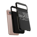 F150 Truck Phone Case American Flag Pickup Tough Cover Gift Art