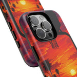 Basketball Court Sunset Phone Case | Tough Phone Case