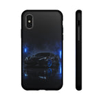 Neon Blue Sports Car C8 Phone Case | Tough Cases