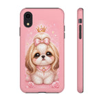 Shih Tzu Princess Kawaii Chibi Puppy Pet Dog Art Tough Phone Case