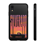 Silverado sunset truck Phone Case | Retro pickup silhouette