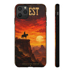 Western Sunset Cowboy Phone Case | Rugged Protective Cover