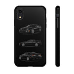 Black 300ZX Sports Car Tough Phone Case - Multi View