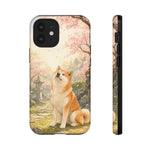 Akita under Cherry Blossoms Dog Breed Phone Case