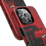 Red Mustang Art Phone Case, GT500 American Muscle Car Tough Cover