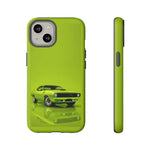 Green Cuda Muscle Car phone case for Gear Heads