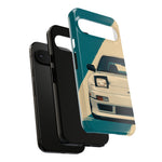 S13 Teal White Pop-up Tough Phone Case for JDM Fans
