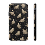 Vintage Ghost Pattern phone case | Halloween spooky stars design