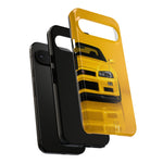 Yellow Skyline Phone Case, R34 GTR 90s JDM Legend Tough Cover for Men Gift