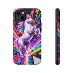 Neon Retro Rainbow Unicorn Phone Case | Tough Cases