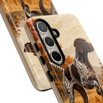 German Shorthaired Pointer Pointing Art Tough Phone Case