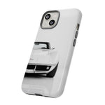 White Corvette Art Phone Case, C3 Stingray Sports Car Tough Cover, Gift