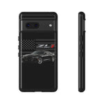 Black ZL1 Camaro Phone Case Muscle Car Tough Cover Gift Art