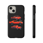 1969 Camaro SS Orange Triple View Muscle Car Tough Phone Case