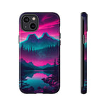 2 Rounds Canada Retina Artwork Vaporwave Phone Case – Landscape Aesthetic