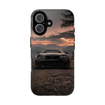 MK4 Supra Phone Case, Black JDM Sports Car Mountain Dusk Cover