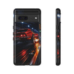 C3 Drag Strip Launch Night Phone Case Muscle Car Tough Case