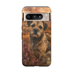 Border Terrier Earthy Watercolor Art Tough Phone Case