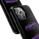 MK4 Supra Phone Case Purple, Three-View Vector Cover