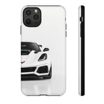Arctic White C7 ZR1 Tough Phone Case for Vette Owners