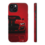 Red Mustang Art Phone Case, GT500 American Muscle Car Tough Cover