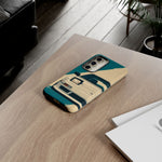 S13 Teal White Pop-up Tough Phone Case for JDM Fans