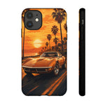 Orange Corvette C3 Stingray Sunset Palms Phone Case
