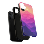 Pastel Mountain Haze Vaporwave Art Tough Phone Case