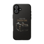 1978 Trans Am Phone Case Featuring Black Firebird Muscle Car Artwork
