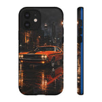 Challenger RT Phone Case, Rainy City Night Muscle Car Tough Cover